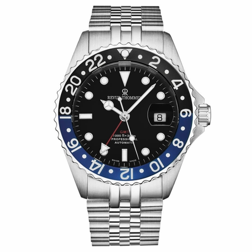 Revue Thommen 17572.2233 Diver GMT Mens Automatic Watch