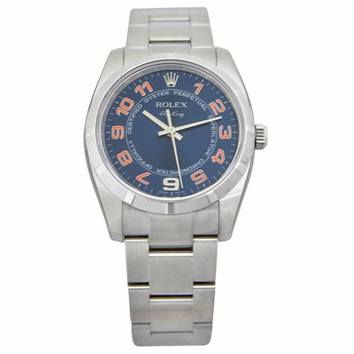 Rolex 114210BLAO Air-King Mens Automatic Watch