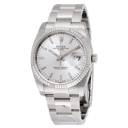 Rolex 115234SSO Oyster Perpetual Date 34 Mens Automatic Watch