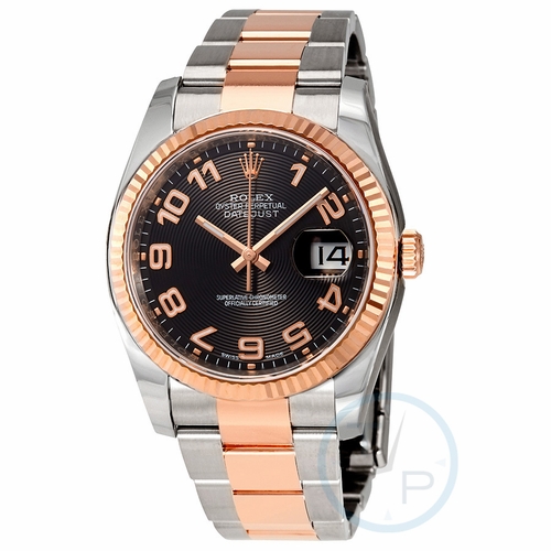 Rolex 116231BKCAO Oyster Perpetual Datejust 36 Mens Automatic Watch