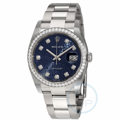 Rolex 116244BLJDO Oyster Perpetual Datejust 36 Ladies Automatic Watch