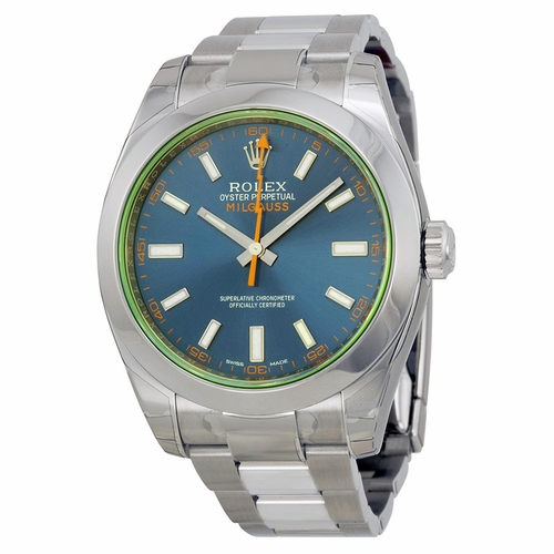 Rolex 116400GV Z-BLUE Milgauss Mens Automatic Watch