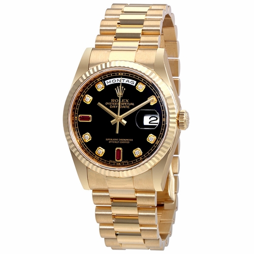 Rolex 118238BKDRP Oyster Perpetual Day-Date Ladies Automatic Watch