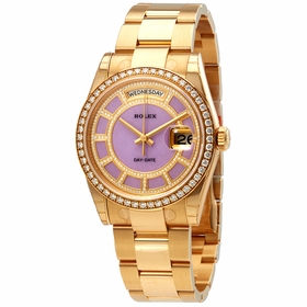 Rolex 118348LVDO Day-Date 36 Ladies Automatic Watch