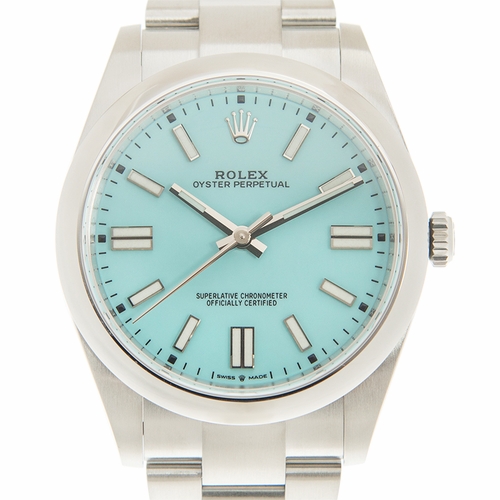 Rolex 124300TQBLSO Oyster Perpetual 41 Mens Automatic Watch