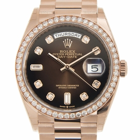 Rolex 128345CHDP Day-Date Ladies Automatic Watch