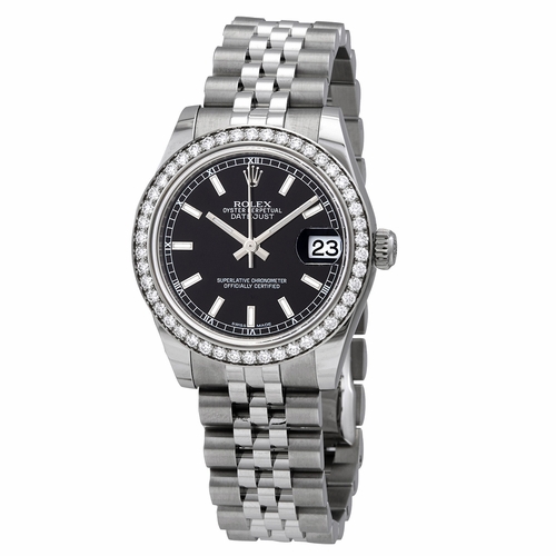 Rolex 178384BKSJ Datejust Lady 31 Ladies Automatic Watch
