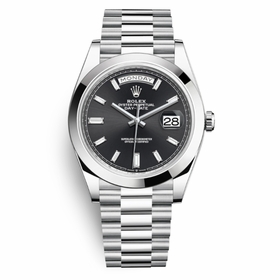 Rolex 228206BKDP Day Date 40 Mens Automatic Watch