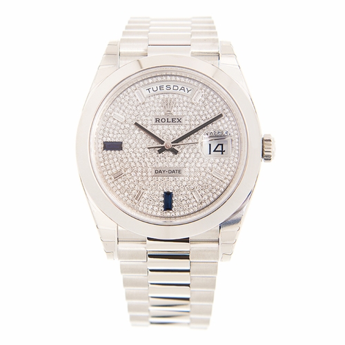 Rolex 228206PAVEP Day-Date 40 Mens Automatic Watch