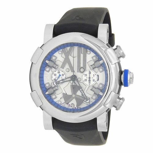 Romain Jerome RJTCHSP00502 Steampunk Chrono Blue Mens Chronograph Automatic Watch