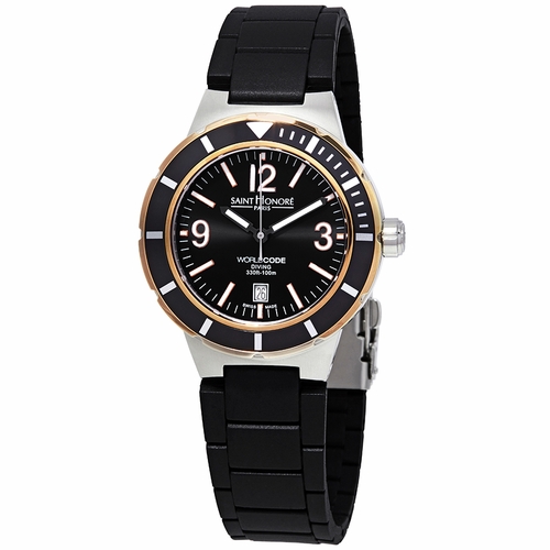 Saint Honore 861207 76NBR Worldcode Diving Mens Quartz Watch