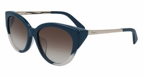 Salvatore Ferragamo SF870SA/56/PETROL/DUST  Ladies  Sunglasses