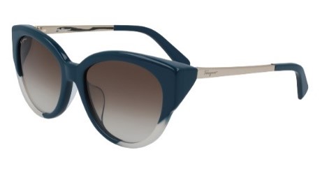 Salvatore Ferragamo SF870SA/56/PETROL/DUST  Ladies  Sunglasses