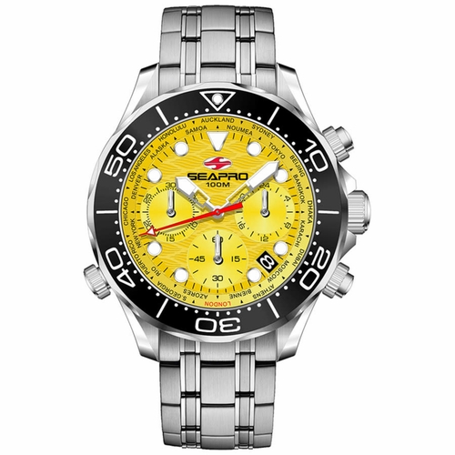 Seapro SP0153 Mondial Timer Mens Chronograph Quartz Watch Seapro SP0153 Mondial Timer Mens Chronograph Quartz Watch