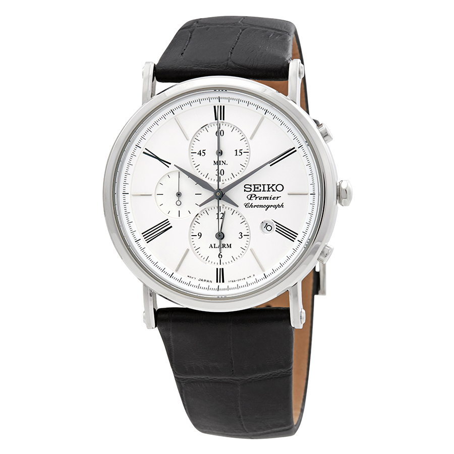 Seiko SNAF77P1 Premier Mens Chronograph Quartz Watch