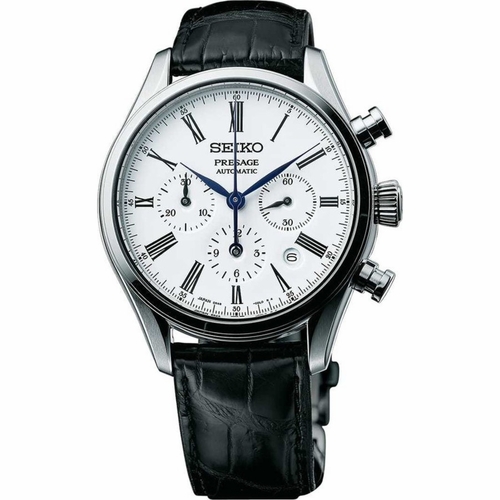 Seiko SRQ023 Presage Luxe Mens Chronograph Automatic Watch