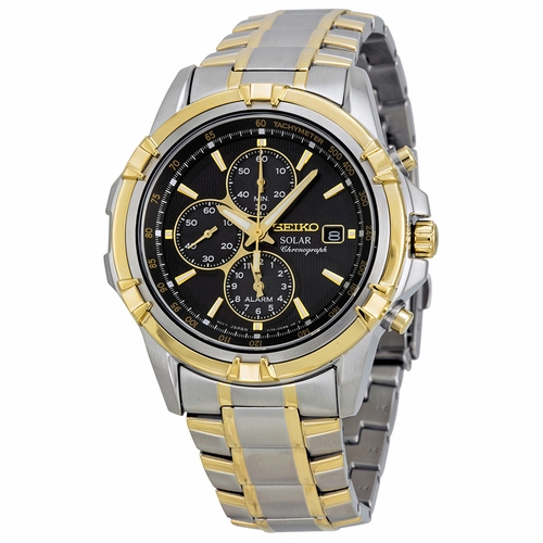 Seiko SSC142 Solar Mens Chronograph Eco-Drive Watch