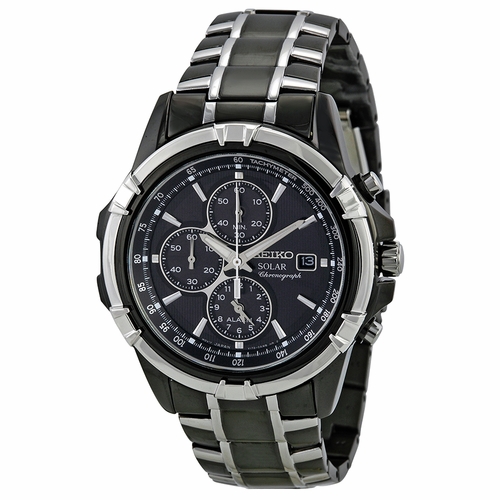 Seiko SSC143 Solar Mens Chronograph Eco-Drive Watch