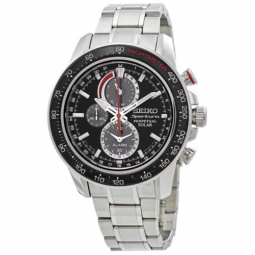 Seiko SSC357 Sportura Solar Mens Chronograph Eco-Drive Watch