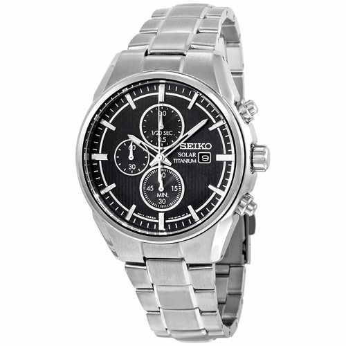 Seiko SSC367 Solar Mens Chronograph Eco-Drive Watch