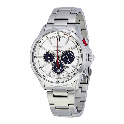 Seiko SSC491 Solar Mens Chronograph Eco-Drive Watch