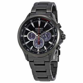 Seiko SSC497 Solar Mens Chronograph Eco-Drive Watch