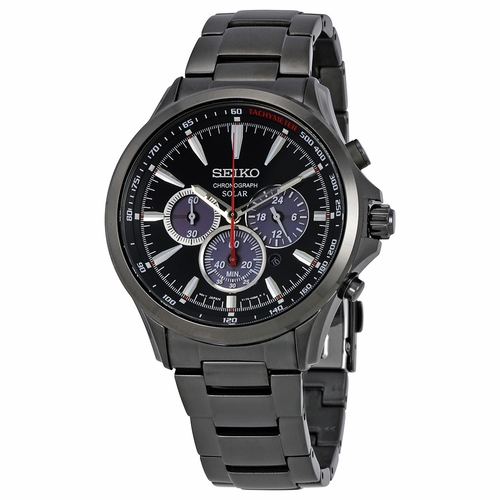 Seiko SSC497 Solar Mens Chronograph Eco-Drive Watch