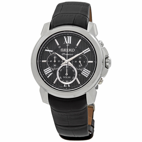 Seiko SSC597P2 Premier Solar Mens Chronograph Eco-Drive Watch