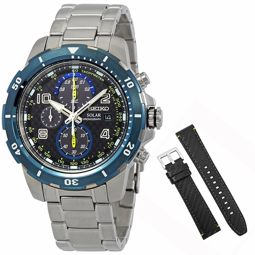Seiko SSC637 Jimmie Johnson Mens Chronograph Eco-Drive Watch