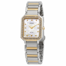 Seiko solar Mother of Pearl Dial Ladies Watch SUP466