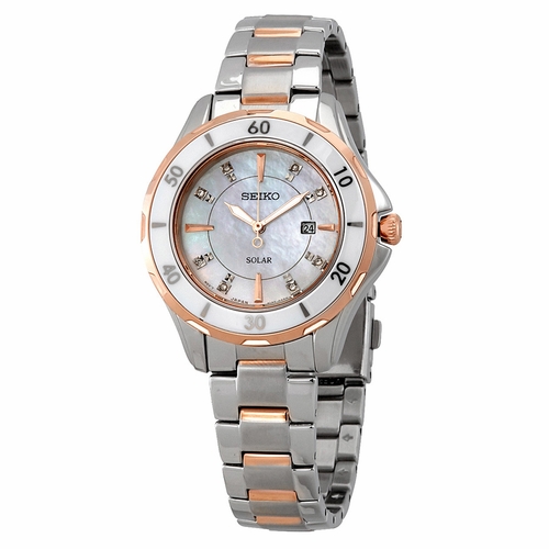 Seiko SUT340 Diamonds Ladies Eco-Drive Watch