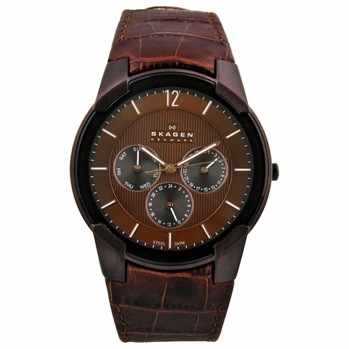 Skagen 856XLDRD Steel Mens Quartz Watch