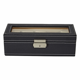 StarFive PU 5-Piece Watch Box - Black LS5-5W-B