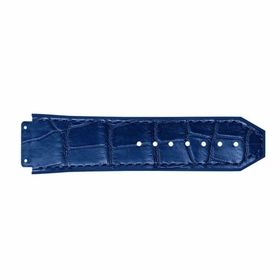 STRAP/ BLUE ALLIGATOR / BLUE RUBBER SIMPLE STITCHING BLUE / STD