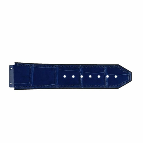 Strap / Blue Alligator / Shiny / Black Rubber Simple Stitching Blue / Std