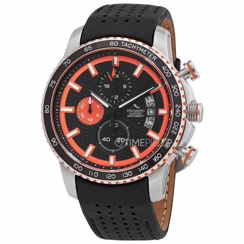 Strumento Marino SM114L/SS/NR/AR/NRB Freedom Leather Mens Chronograph Quartz Watch
