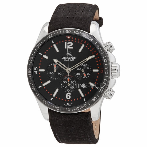 Strumento Marino SM115L/SS/NR/NRB Lincoln Leather Mens Chronograph Quartz Watch