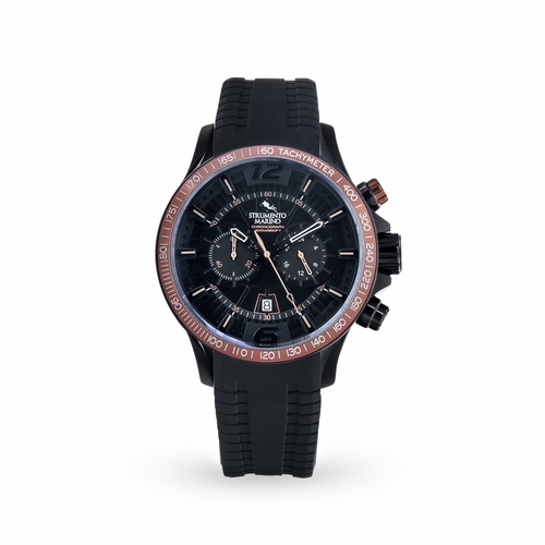 Strumento Marino SM117S/BK/NR/NR Hurricane Chronograph Silicon Mens Chronograph Quartz Watch
