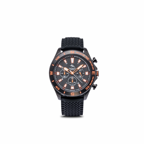 Strumento Marino SM123S/BK/NR/AR SPORT MARINE CHRONOGRAPH SILICON Mens Chronograph Quartz Watch