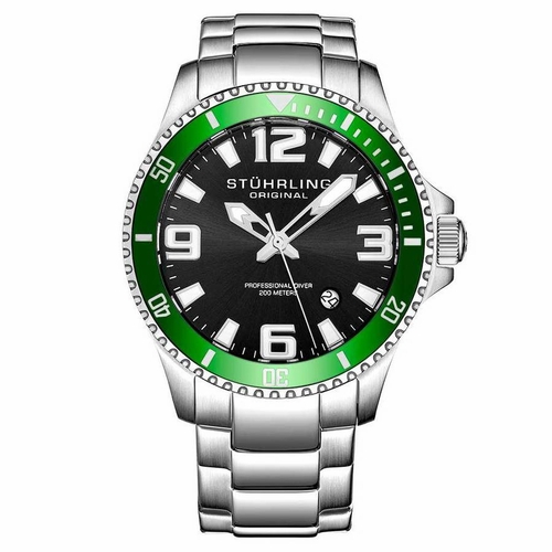 Stuhrling Original M15268 Aquadiver Mens Quartz Watch