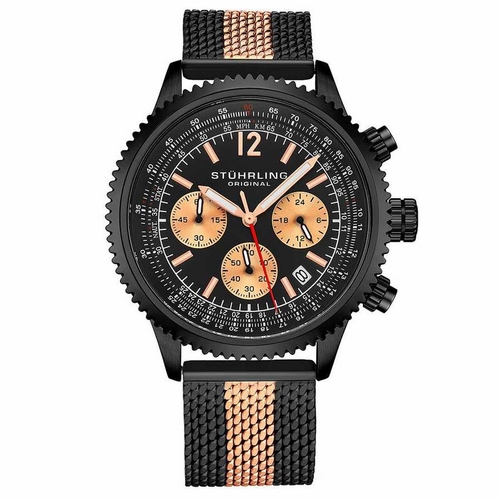 Stuhrling Original M15388 Monaco Mens Chronograph Quartz Watch