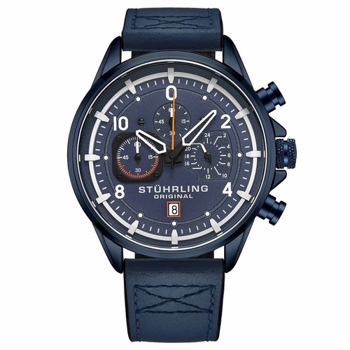 Stuhrling Original M15554 Aviator Mens Chronograph Quartz Watch