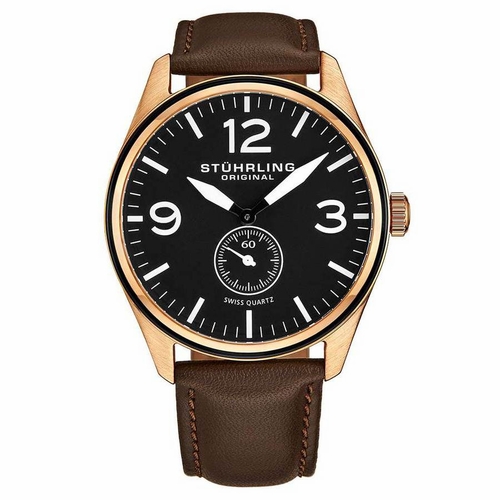 Stuhrling Original M15558 Aviator Mens Quartz Watch