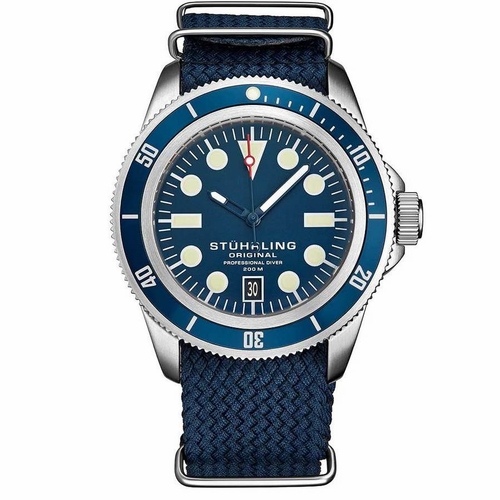 Stuhrling Original M15568 Aquadiver Mens Quartz Watch