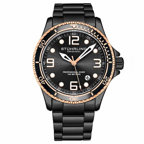 Stuhrling Original M15680 Aquadiver Mens Quartz Watch