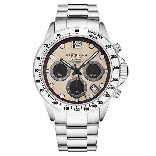 Stuhrling Original M15809 Aquadiver Mens Chronograph Quartz Watch