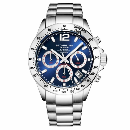 Stuhrling Original M15814 Monaco Mens Chronograph Quartz Watch