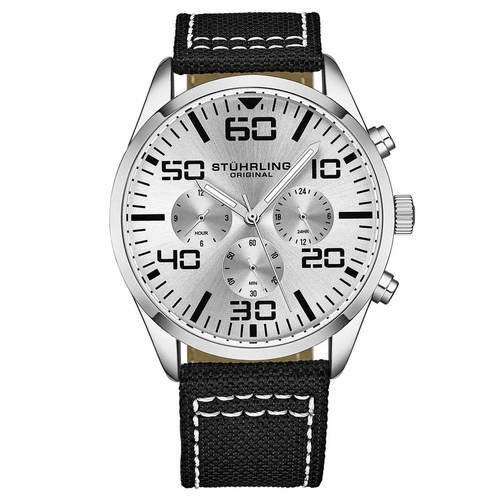 Stuhrling Original M15925 Aviator Mens Chronograph Quartz Watch