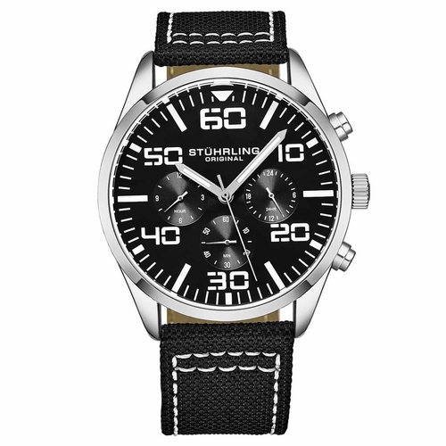 Stuhrling Original M15926 Aviator Mens Chronograph Quartz Watch