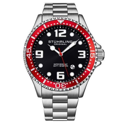Stuhrling Original M15942 Aquadiver Mens Quartz Watch